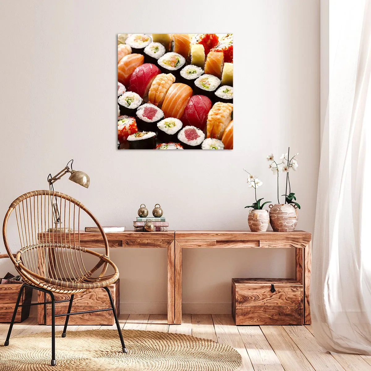 Impression sur toile - Image sur toile - Couleurs et saveurs d'Asie - 70x70 cm