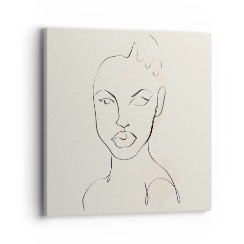 Impression sur toile - Image sur toile - Esquisse de la sensualité - 40x40 cm