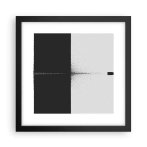 Affiche dans un cadre noir - Poster - Droit au but - 30x30 cm