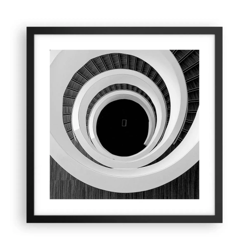 Affiche dans un cadre noir - Poster - Les choses concrêtes - 40x40 cm