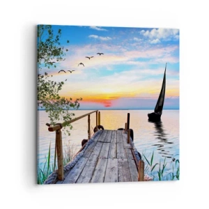 Impression sur toile - Image sur toile - Bonsoir! - 70x70 cm