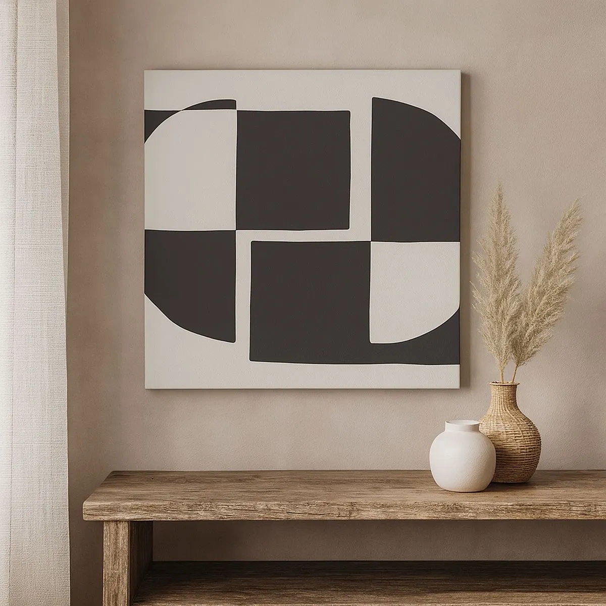 Impression sur toile - Image sur toile - Antithèse - Synthèse - 30x30 cm