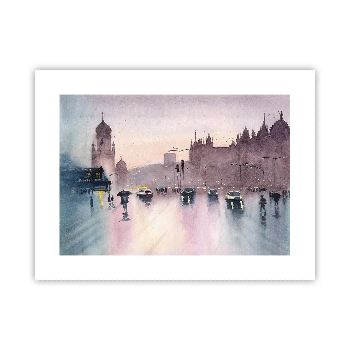 Affiche - Poster - Dans une brume pluvieuse - 40x30 cm