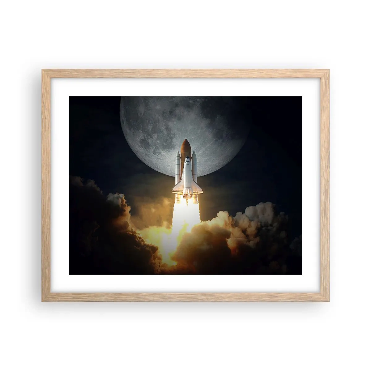 Affiche dans un chêne clair - Poster - Le début d'une aventure surnaturelle - 50x40 cm