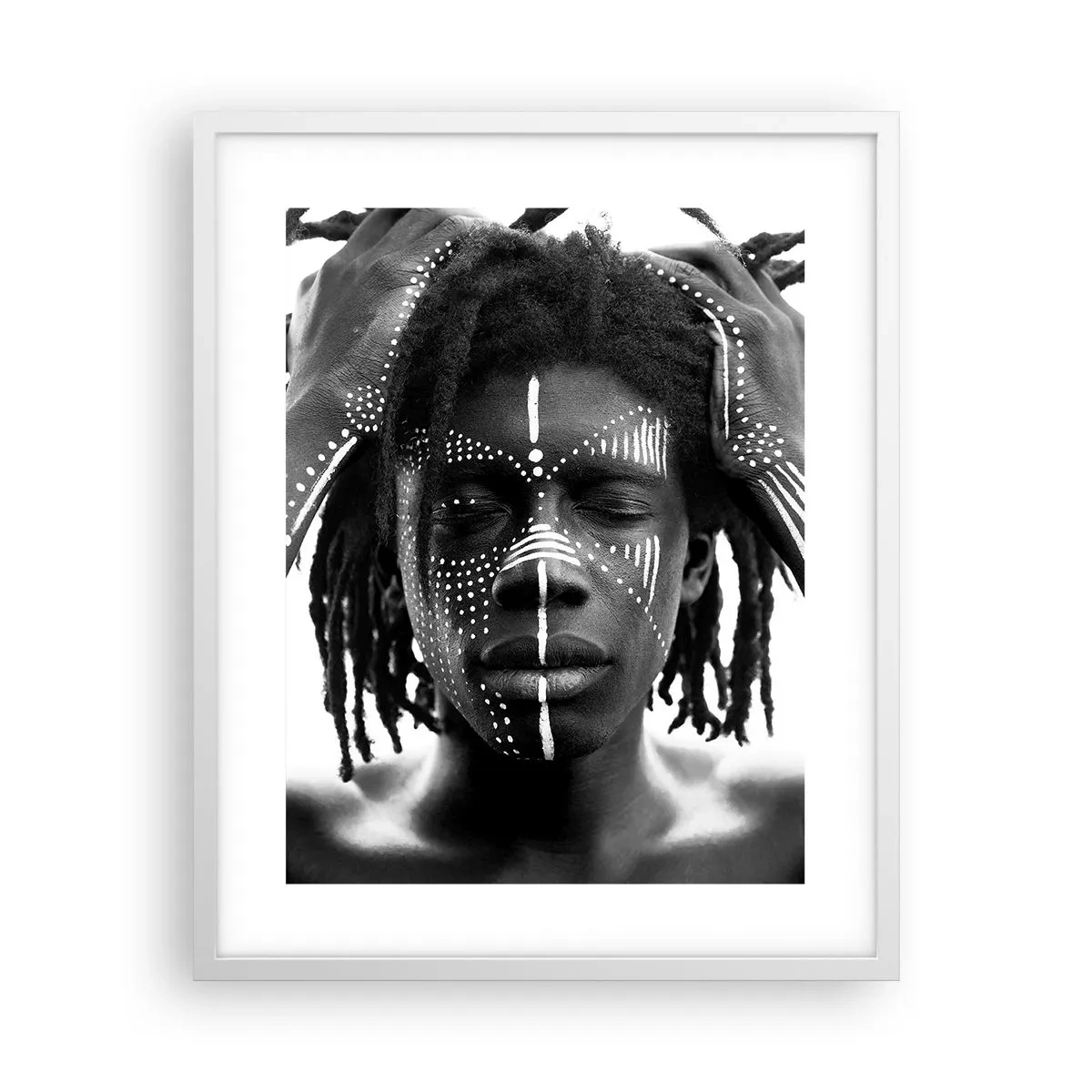 Affiche dans un cadre blanc - Poster - Où êtes-vous? - 40x50 cm