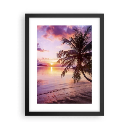 Affiche dans un cadre noir - Poster - Le bonheur à l'horizon - 30x40 cm