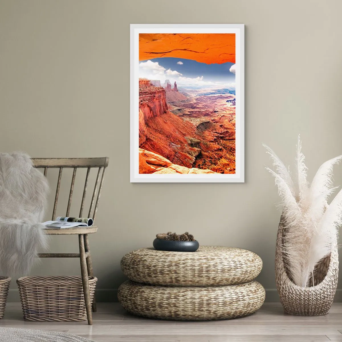 Affiche dans un cadre blanc - Poster - Sculpté par la nature elle-même - 70x100 cm