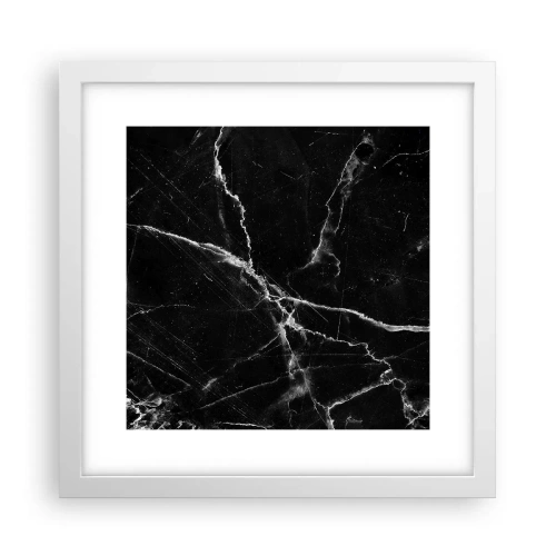 Affiche dans un cadre blanc - Poster - La vie secrète de la pierre - 30x30 cm