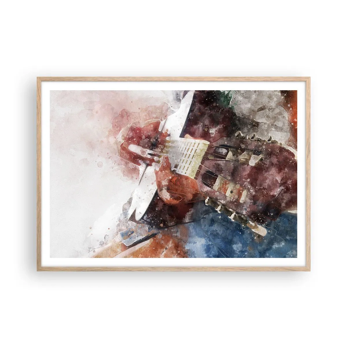 Affiche dans un chêne clair - Poster - Et qu'en pensez-vous ? - 100x70 cm