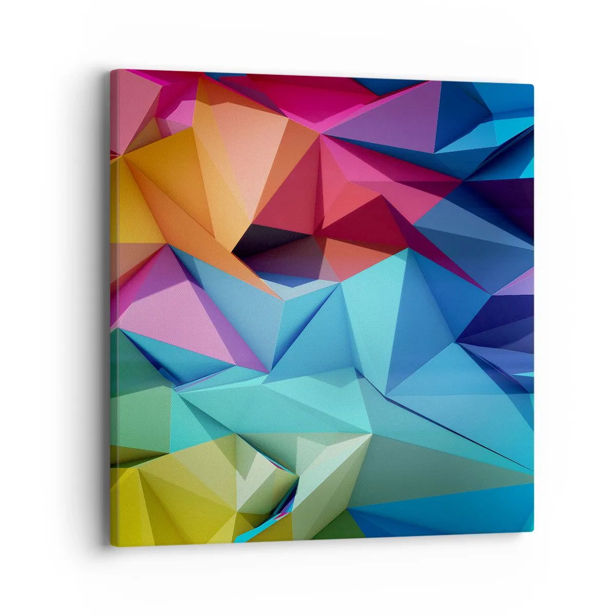 Impression sur toile - Image sur toile - Origami arc-en-ciel - 40x40 cm