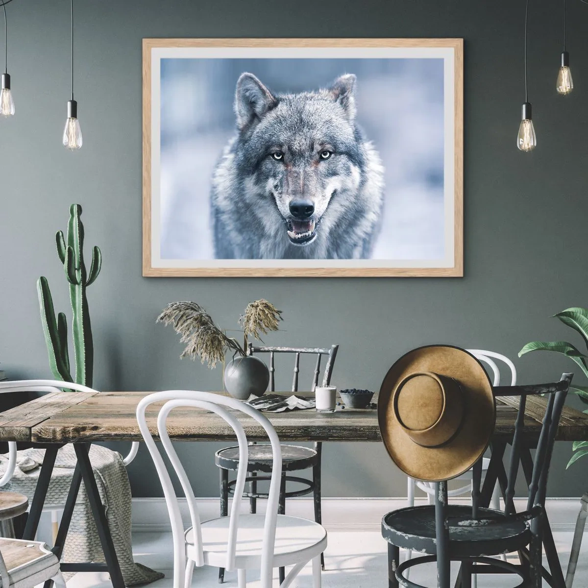 Affiche dans un chêne clair - Poster - Relèverez-vous le défi ? - 40x30 cm