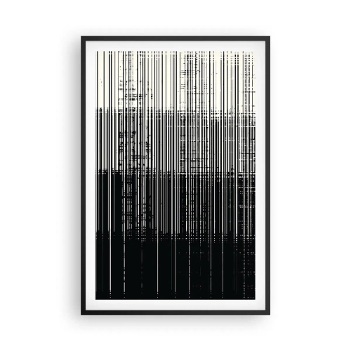 Affiche dans un cadre noir - Poster - Ondes et vibrations - 61x91 cm