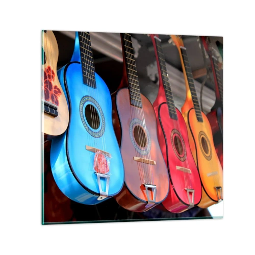 Impression sur verre - Image sur verre - Ambiance latine - 40x40 cm