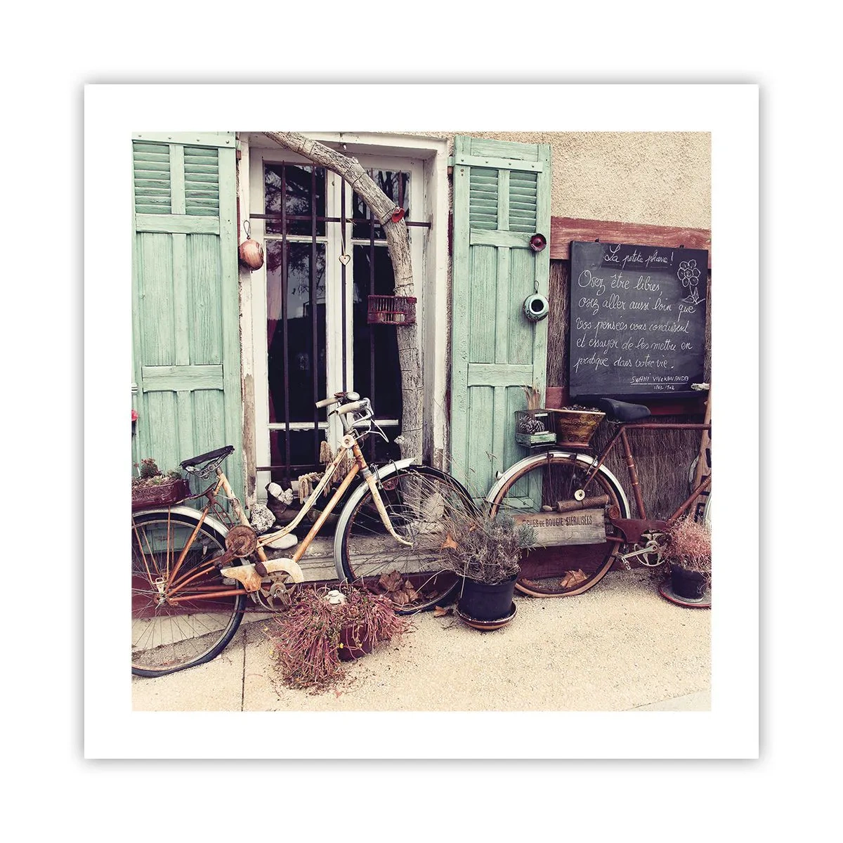 Affiche - Poster - Que la province vive - 50x50 cm