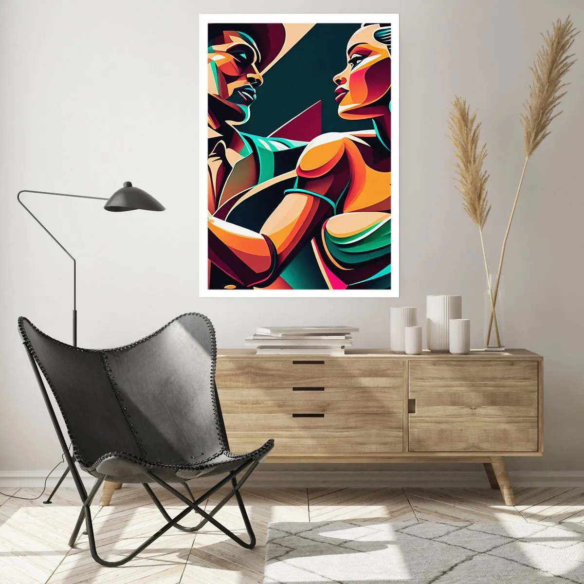 Affiche - Poster - Au rythme du coeur - 40x50 cm