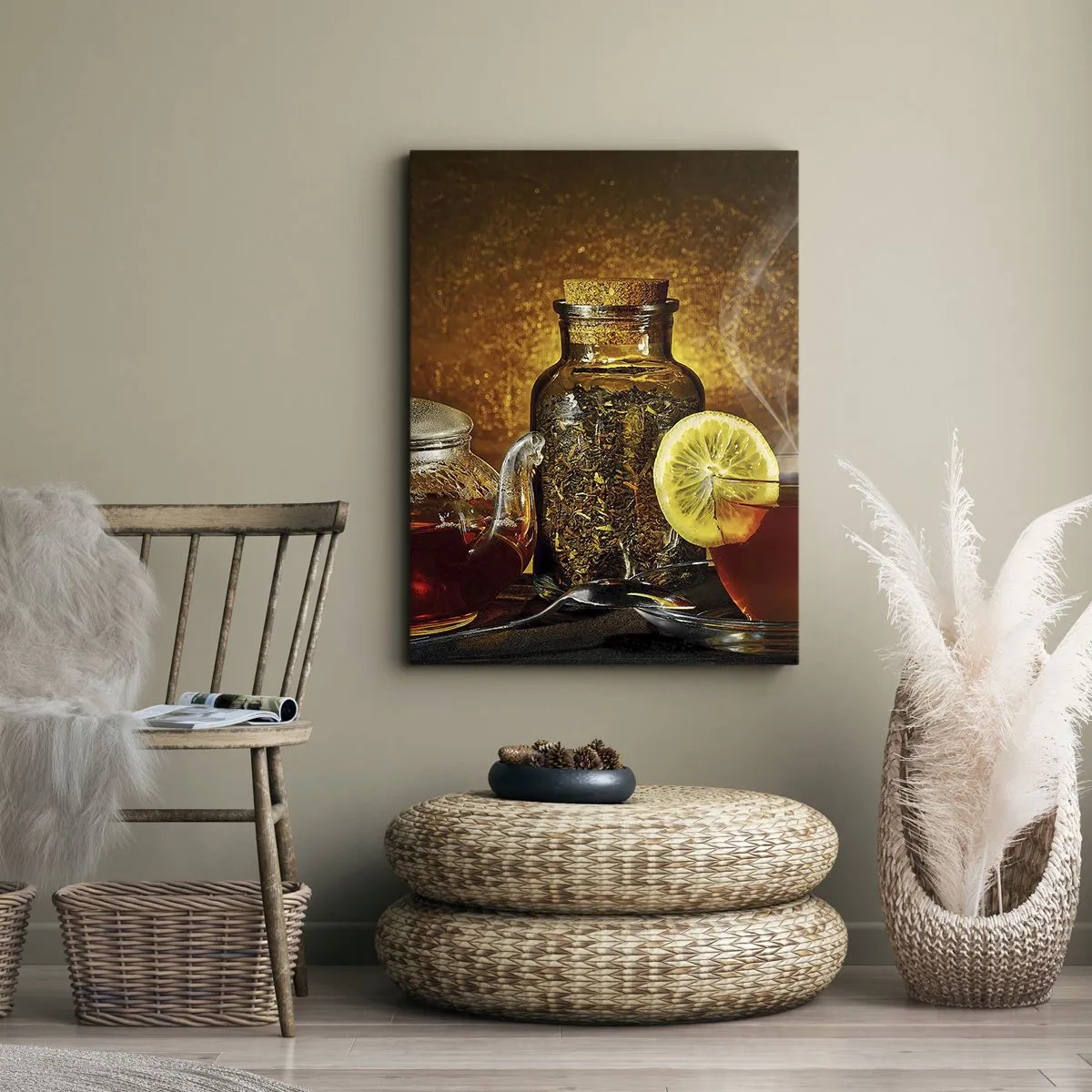 Impression sur toile - Image sur toile - Dans le style des maîtres hollandais - 65x120 cm