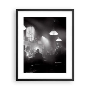 Affiche dans un cadre noir - Poster - Dans une ambiance jazz - 40x50 cm