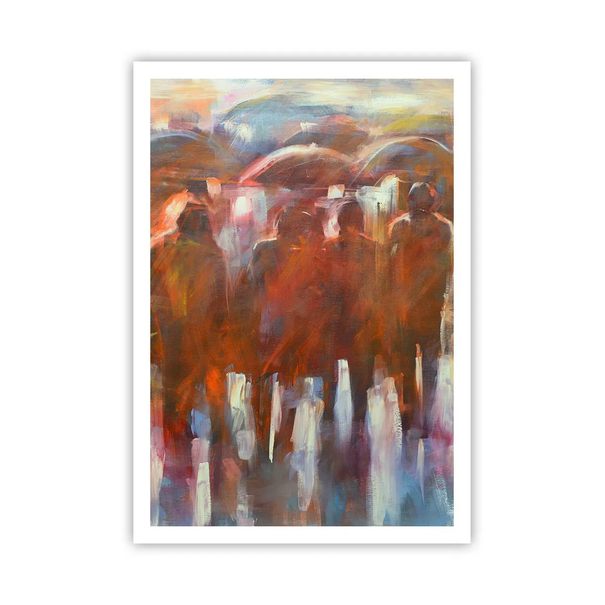 Affiche - Poster - Identiques sous la pluie et dans le brouillard - 70x100 cm