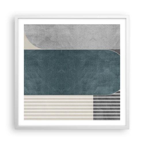 Affiche dans un cadre blanc - Poster - Composition de niveaux - 60x60 cm
