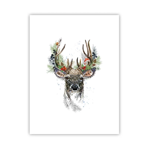 Affiche - Poster - En robe de fête - 30x40 cm