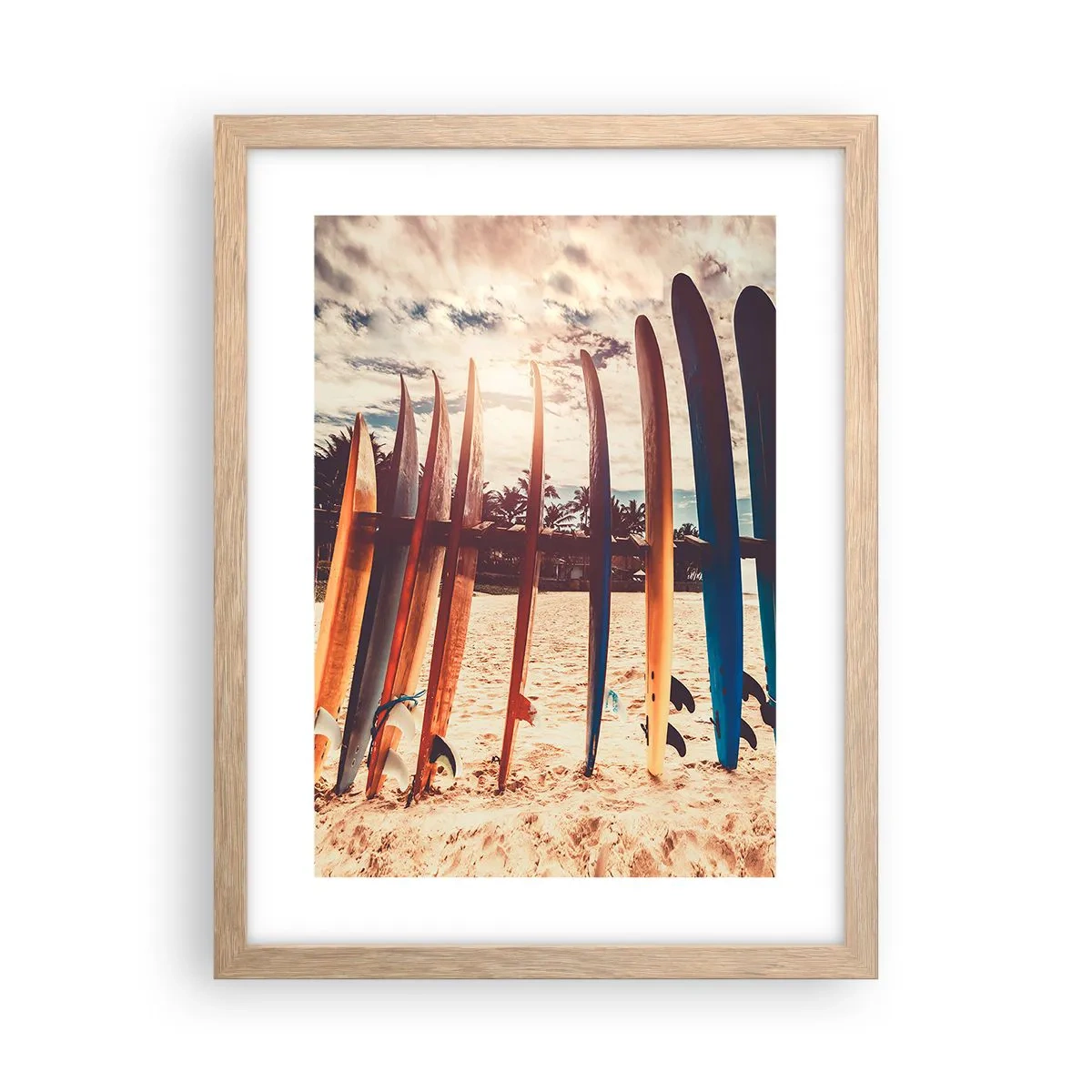 Affiche dans un chêne clair - Poster - Bonne nuit, à demain - 30x40 cm