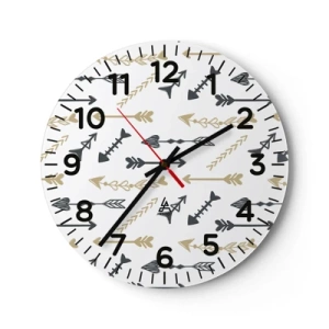 Horloge murale - Pendule murale - Le rêve de l'archer - 40x40 cm