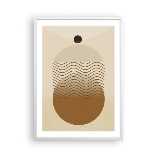 Affiche dans un cadre blanc - Poster - Sur l'origine des figures géométriques - 50x70 cm