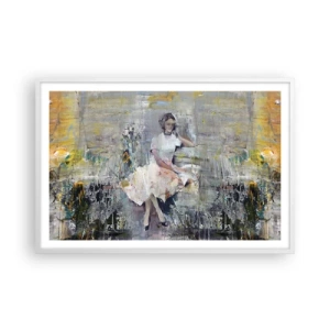 Affiche dans un cadre blanc - Poster - Classique et moderne - 91x61 cm