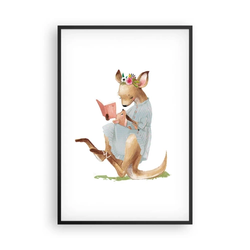 Affiche dans un cadre noir - Poster - Lis-moi maman - 61x91 cm