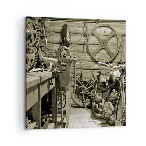 Impression sur toile - Image sur toile - Dans le hangar de l'oncle Władek - 60x60 cm