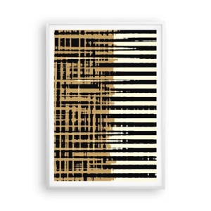 Affiche dans un cadre blanc - Poster - Abstraction architecturale - 70x100 cm
