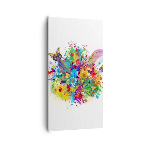 Impression sur toile - Image sur toile - Un bouquet de joie - 65x120 cm