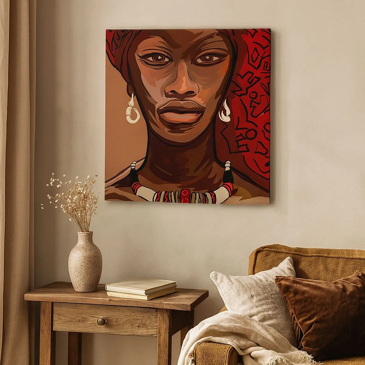 Impression sur toile - Image sur toile - Vénus d'ébène - 30x30 cm