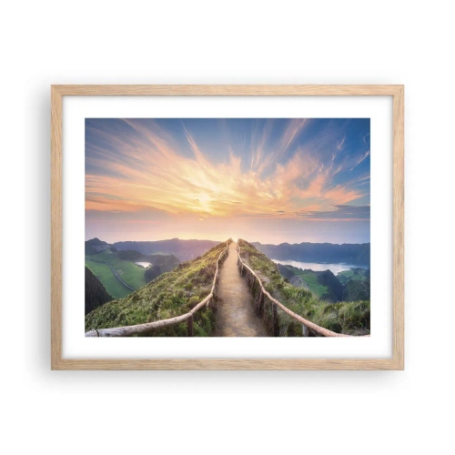 Affiche dans un chêne clair - Poster - Proche du ciel - 50x40 cm