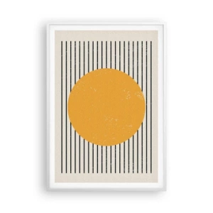 Affiche dans un cadre blanc - Poster - Le pouvoir de la simplicité - 70x100 cm