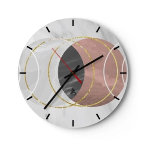 Horloge murale - Pendule murale - Musique des sphères - 40x40 cm