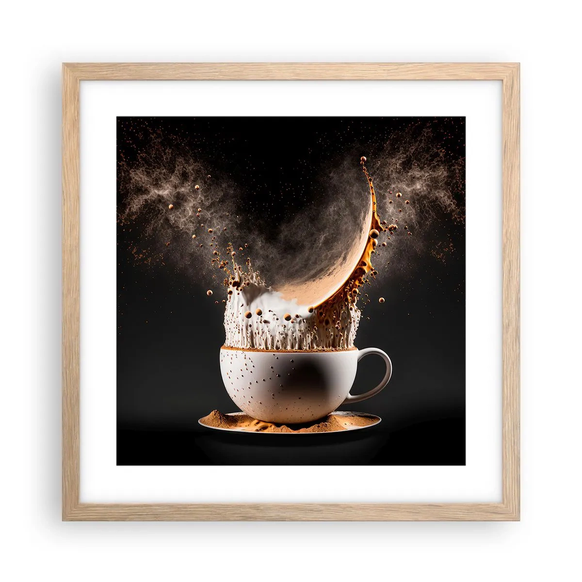 Affiche dans un chêne clair - Poster - Une explosion de saveur - 40x40 cm