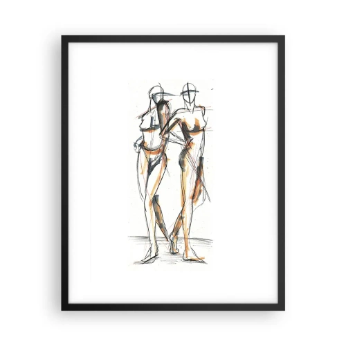 Affiche dans un cadre noir - Poster - Étude de la grâce - 40x50 cm