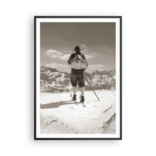 Affiche dans un cadre noir - Poster - Toutes les mêmes ces montagnes - 70x100 cm