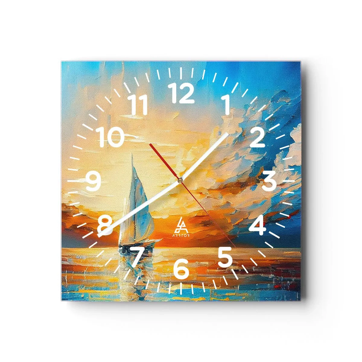 Horloge murale - Pendule murale - Expédition en or - 40x40 cm