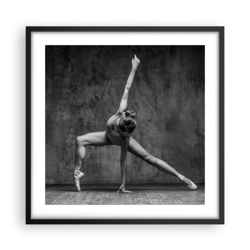 Affiche dans un cadre noir - Poster - Balance idéale - 50x50 cm