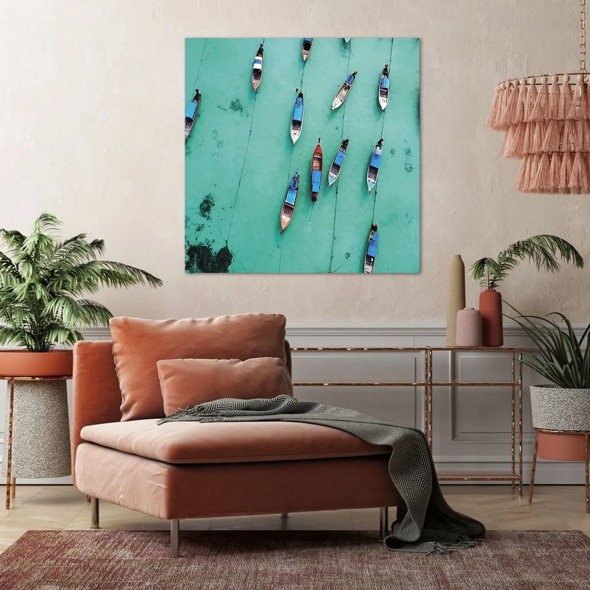 Impression sur toile - Image sur toile - Dans une attente jouyeuse - 40x40 cm