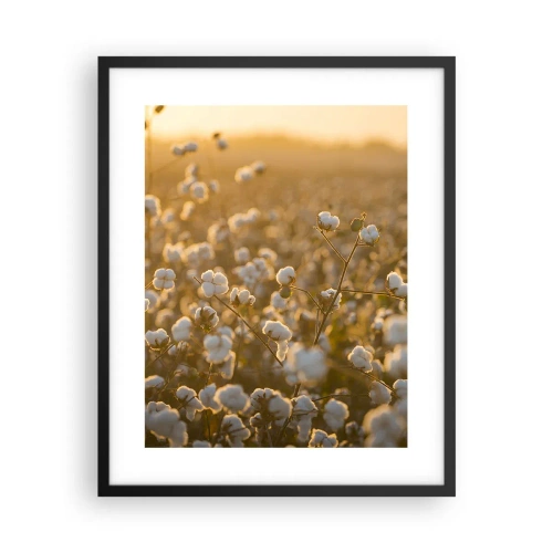Affiche dans un cadre noir - Poster - Champ moelleux - 40x50 cm