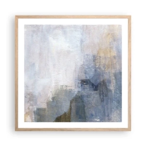 Affiche dans un chêne clair - Poster - Tonalités et accords de couleur - 60x60 cm