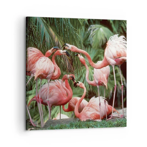 Impression sur toile - Image sur toile - Potins d'après-midi - 60x60 cm