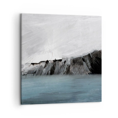 Impression sur toile - Image sur toile - Eau – terre : choc des éléments - 50x50 cm