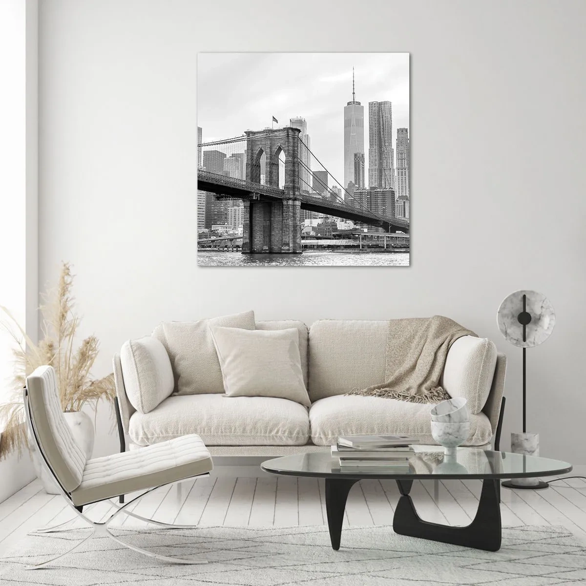 Impression sur verre - Image sur verre - Climat New-Yorkais - 70x70 cm