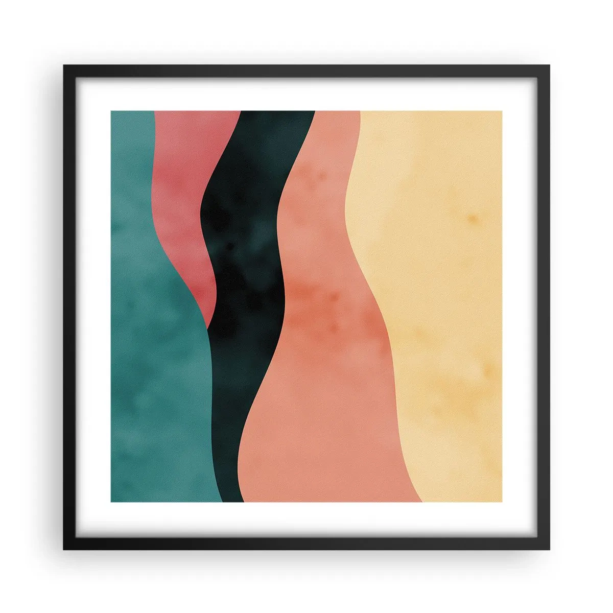 Affiche dans un cadre noir - Poster - Conformité non-conforme - 50x50 cm