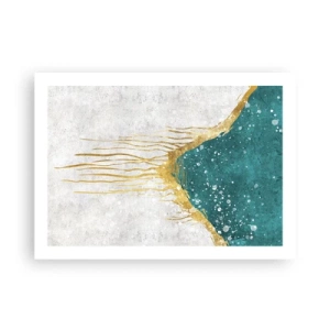 Affiche - Poster - Marée dorée - 70x50 cm