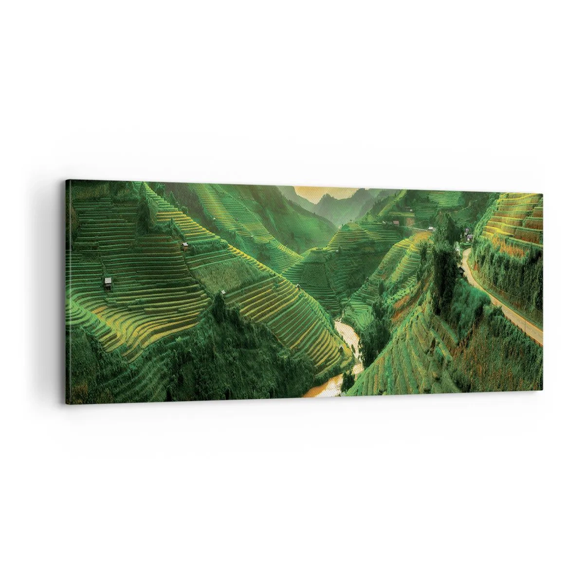 Impression sur toile - Image sur toile - Vallée vietnamienne - 100x40 cm